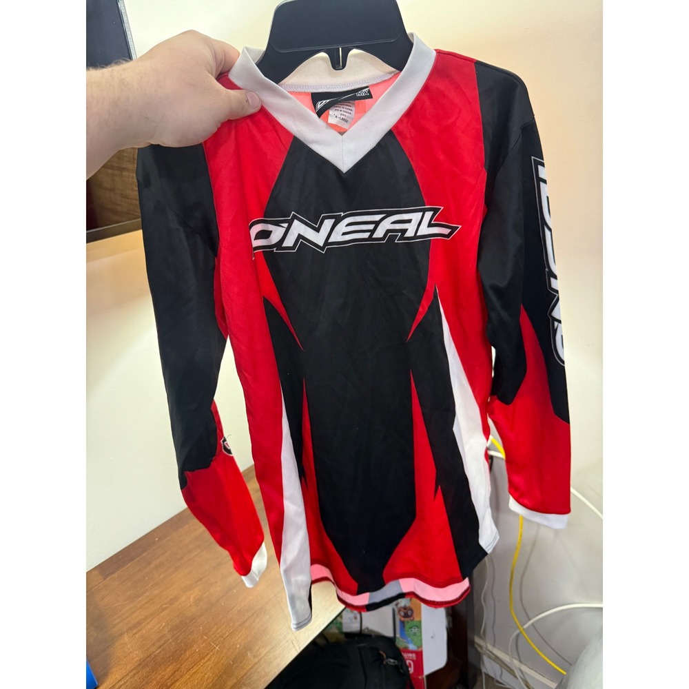 ONeal Element Motocross Gear Set Jersey Pants Gloves kits 12/14 /kids xl red - Picture 4 of 6